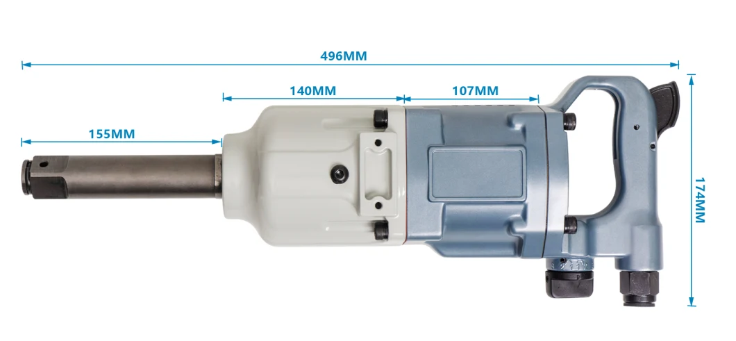 1 Inch Air Impact Wrench, Pinless Hammer, Heavy Duty, Large Equipment Maintenance, High Torque